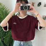バイカラーTシャツ 韓国半袖 カジュアル | ANGELCLOSET | 詳細画像6