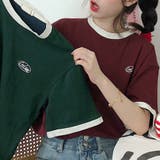 バイカラーTシャツ 韓国半袖 カジュアル | ANGELCLOSET | 詳細画像8