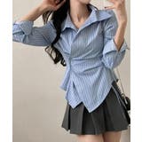 長袖ラップブラウス カシュクール春服秋服 | SUNSHINE CLOSET | 詳細画像2 