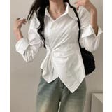 長袖ラップブラウス カシュクール春服秋服 | SUNSHINE CLOSET | 詳細画像7 