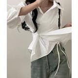 長袖ラップブラウス カシュクール春服秋服 | SUNSHINE CLOSET | 詳細画像9 