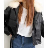 ファーライダースジャケットフェイクレザー | SUNSHINE CLOSET | 詳細画像18