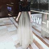 グラデーションパーティードレス ロング丈 | ANGELCLOSET | 詳細画像11
