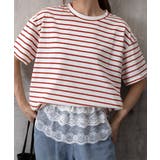 ボーダー柄tシャツ レディース 半袖夏服 | ANGELCLOSET | 詳細画像11