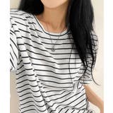 ボーダー柄tシャツ レディース 半袖夏服 | ANGELCLOSET | 詳細画像2