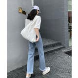 裾フリンジ9分丈デニムパンツハイウエスト | SUNSHINE CLOSET | 詳細画像10 