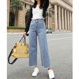 裾フリンジ9分丈デニムパンツハイウエスト | SUNSHINE CLOSET | 詳細画像13 