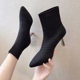 ニットソックスブーツ ポインテッドトゥ | SUNSHINE CLOSET | 詳細画像1