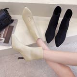 ニットソックスブーツ ポインテッドトゥ | SUNSHINE CLOSET | 詳細画像9