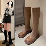 ロングブーツ ラウンドトゥ 厚底ブーツ | SUNSHINE CLOSET | 詳細画像6 