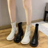 ストレッチブーツ チャンキーヒール 美脚 | ANGELCLOSET | 詳細画像13