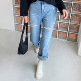ストレッチブーツ チャンキーヒール 美脚 | ANGELCLOSET | 詳細画像16