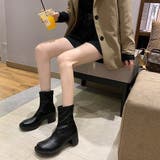 ストレッチブーツ チャンキーヒール 美脚 | ANGELCLOSET | 詳細画像7