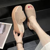 ウェッジソール 厚底サンダル 履きやすい | ANGELCLOSET | 詳細画像1