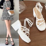 ハイヒール クロスストラップサンダル韓国 | SUNSHINE CLOSET | 詳細画像17 
