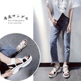 厚底 スポーツサンダル マジックテープ | SUNSHINE CLOSET | 詳細画像7 