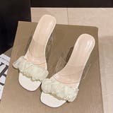 クリアヒール サンダル スクエアトゥ 夏 | SUNSHINE CLOSET | 詳細画像14 