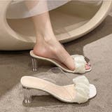 クリアヒール サンダル スクエアトゥ 夏 | SUNSHINE CLOSET | 詳細画像5 