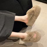 ファーサンダル 厚底 韓国ファースリッパ | SUNSHINE CLOSET | 詳細画像11