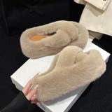 ファーサンダル 厚底 韓国ファースリッパ | SUNSHINE CLOSET | 詳細画像17