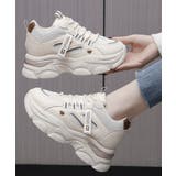 厚底ダッドスニーカー レースアップ 韓国 | SUNSHINE CLOSET | 詳細画像1 