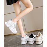 厚底ダッドスニーカー レースアップ 韓国 | SUNSHINE CLOSET | 詳細画像10 