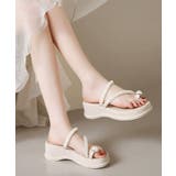 パールトングサンダル 美脚 厚底サンダル | SUNSHINE CLOSET | 詳細画像10