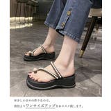 パールトングサンダル 美脚 厚底サンダル | SUNSHINE CLOSET | 詳細画像4