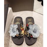 ビーチサンダル 花飾りトングサンダル厚底 | ANGELCLOSET | 詳細画像14