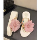ビーチサンダル 花飾りトングサンダル厚底 | ANGELCLOSET | 詳細画像17
