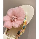 ビーチサンダル 花飾りトングサンダル厚底 | ANGELCLOSET | 詳細画像18