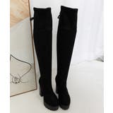 ニーハイブーツ厚底 フィットロングブーツ | SUNSHINE CLOSET | 詳細画像28