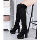 ニーハイブーツ厚底 フィットロングブーツ | SUNSHINE CLOSET | 詳細画像3