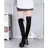 ニーハイブーツ厚底 フィットロングブーツ | SUNSHINE CLOSET | 詳細画像7