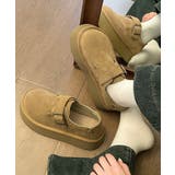 モカシンシューズ 厚底スエード調パンプス | ANGELCLOSET | 詳細画像5