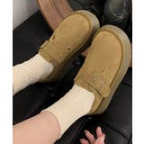 モカシンシューズ 厚底スエード調パンプス | ANGELCLOSET | 詳細画像6