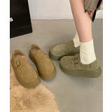 モカシンシューズ 厚底スエード調パンプス | ANGELCLOSET | 詳細画像9