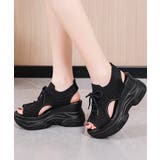 厚底ニットサンダル スポーツサンダル 夏 | ANGELCLOSET | 詳細画像1