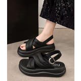 厚底サンダルレディース韓国風 歩きやすいサンダル美脚脚長 フラットフォームサンダ… | SUNSHINE CLOSET | 詳細画像12