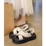 厚底サンダルレディース韓国風 歩きやすいサンダル美脚脚長 フラットフォームサンダ… | SUNSHINE CLOSET | 詳細画像5