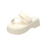 履きやすい 親指リング付きトングサンダル カジュアルきれいめプラットフォームサン… | SUNSHINE CLOSET | 詳細画像22 