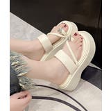 履きやすい 親指リング付きトングサンダル カジュアルきれいめプラットフォームサン… | SUNSHINE CLOSET | 詳細画像8 
