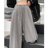 薄手スウェットパンツ 韓国風ワイドパンツ | SUNSHINE CLOSET | 詳細画像1 