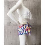 ホルターネック水着 レースフリルビキニトップス 花柄ショートパンツ | SUNSHINE CLOSET | 詳細画像14