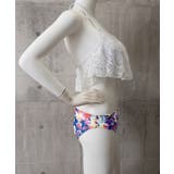 ホルターネック水着 レースフリルビキニトップス 花柄ショートパンツ | SUNSHINE CLOSET | 詳細画像17