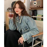 フリンジデニムジャケット デニムブルゾン | SUNSHINE CLOSET | 詳細画像15