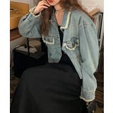 フリンジデニムジャケット デニムブルゾン | SUNSHINE CLOSET | 詳細画像18