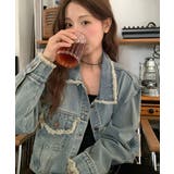 フリンジデニムジャケット デニムブルゾン | SUNSHINE CLOSET | 詳細画像9