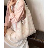 ニットトートバッグ リボン柄ニット編み鞄 | SUNSHINE CLOSET | 詳細画像11