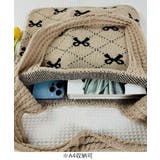 ニットトートバッグ リボン柄ニット編み鞄 | SUNSHINE CLOSET | 詳細画像23